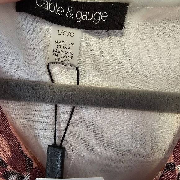 Cable & Gauge Side Cinch Sleeveless Blouse Women's Size Large NWT - Picture 9 of 10